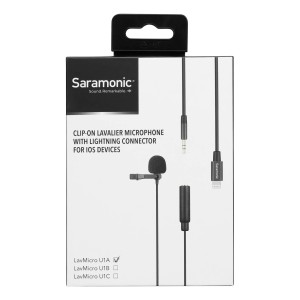 میکروفون یقه ای با سیم سارامونیک مدل LavMicro U1A رابط Lightning